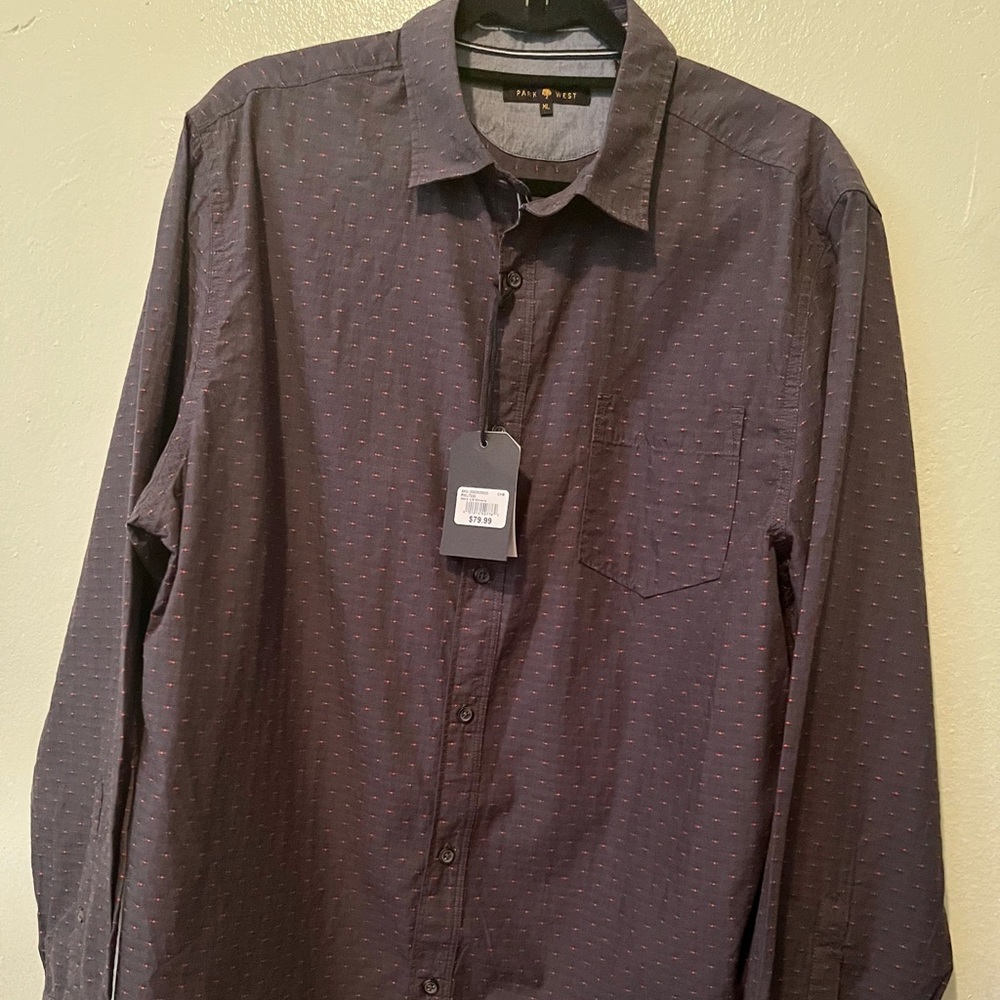 Men’s Park West Button Down long Sleeve Shirt